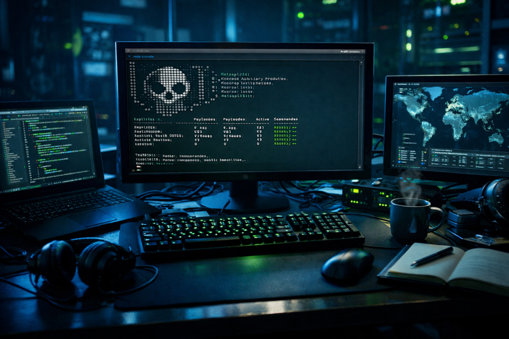 metasploit framework in kali linux terminal